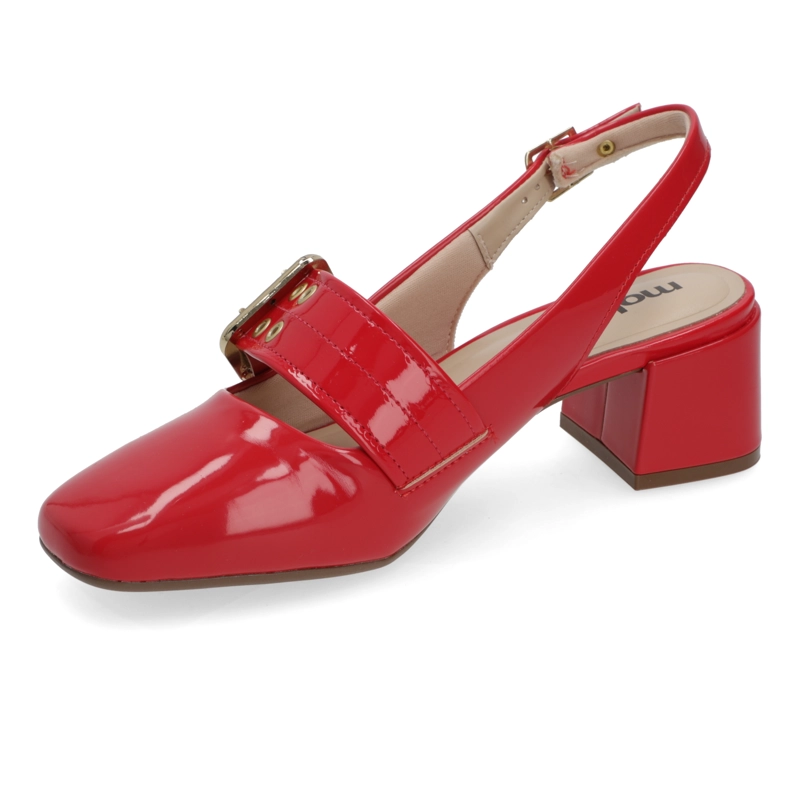 TACO ANCHO 5 CM ROJO MOLECA - 3