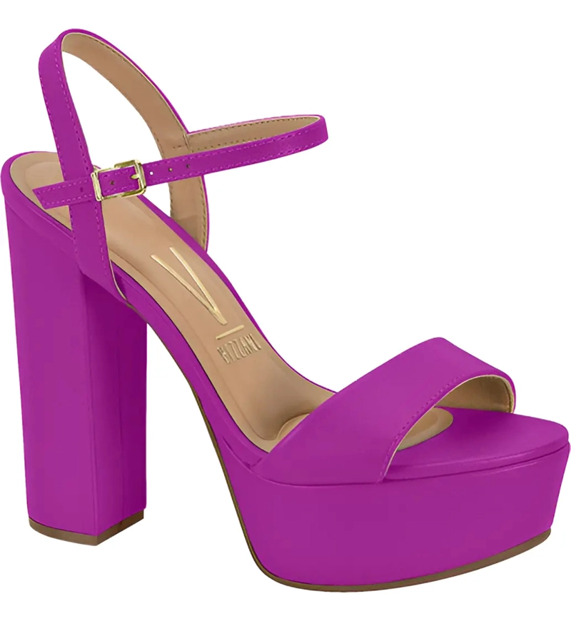 SANDALIA MAXI PLATAFORMA VIZZANO ECO CUERO MORADO - 1
