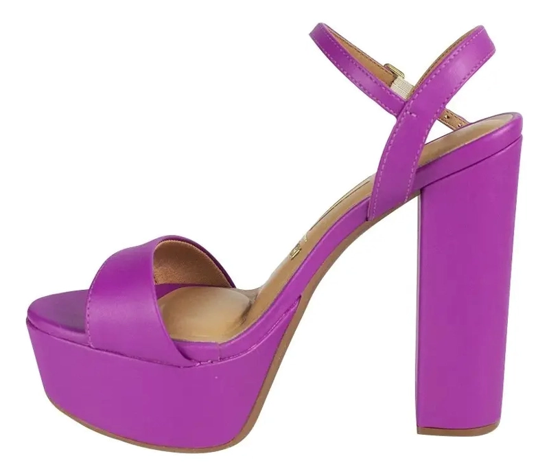 SANDALIA MAXI PLATAFORMA VIZZANO ECO CUERO MORADO - 3