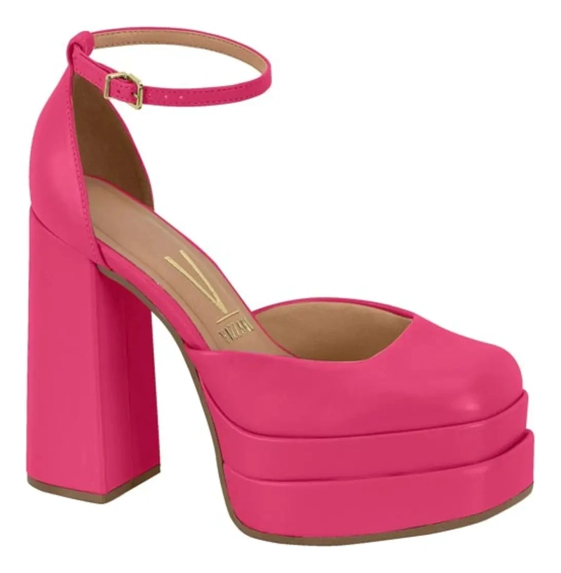 MAXI PLATAFORMA ECO CUERO FUCSIA - 1