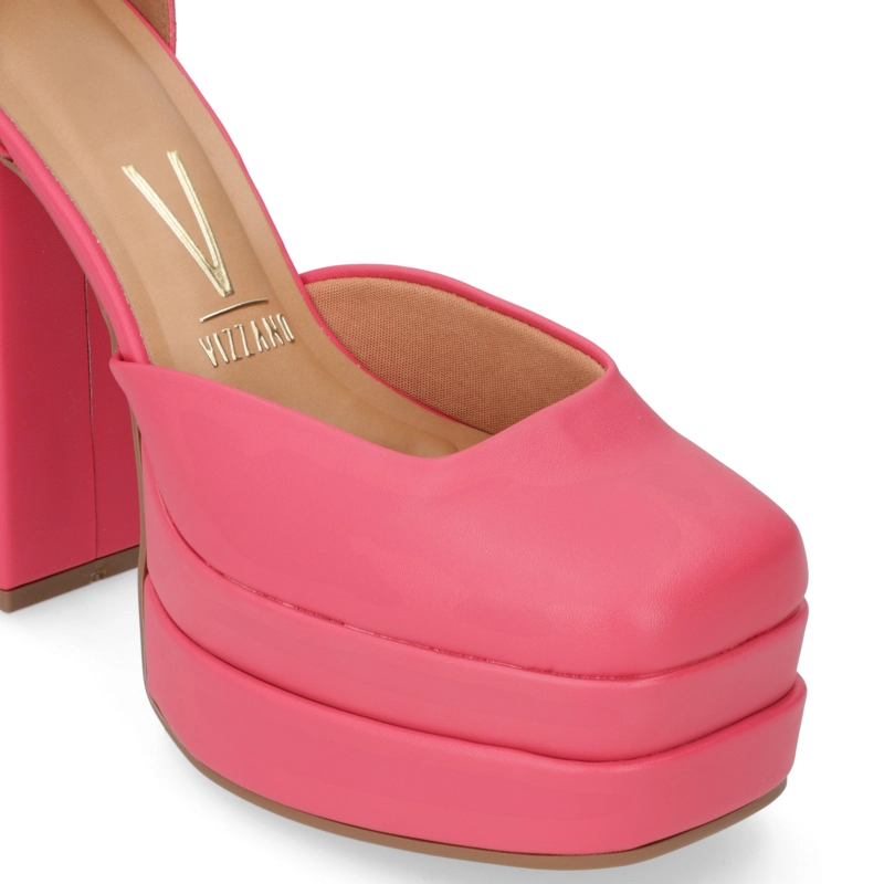 MAXI PLATAFORMA ECO CUERO FUCSIA - 5