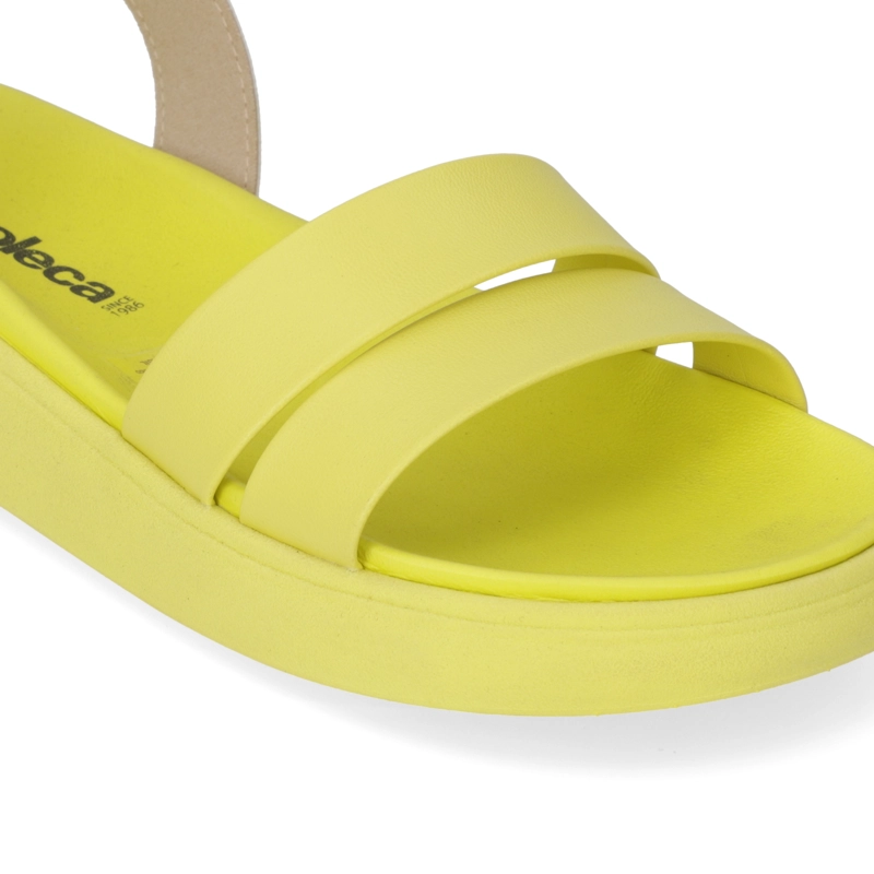 SANDALIA PLANA MUJER MOLECA AMARILLO - 5