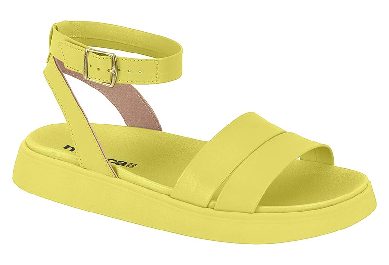 SANDALIA PLANA MUJER MOLECA AMARILLO - 6