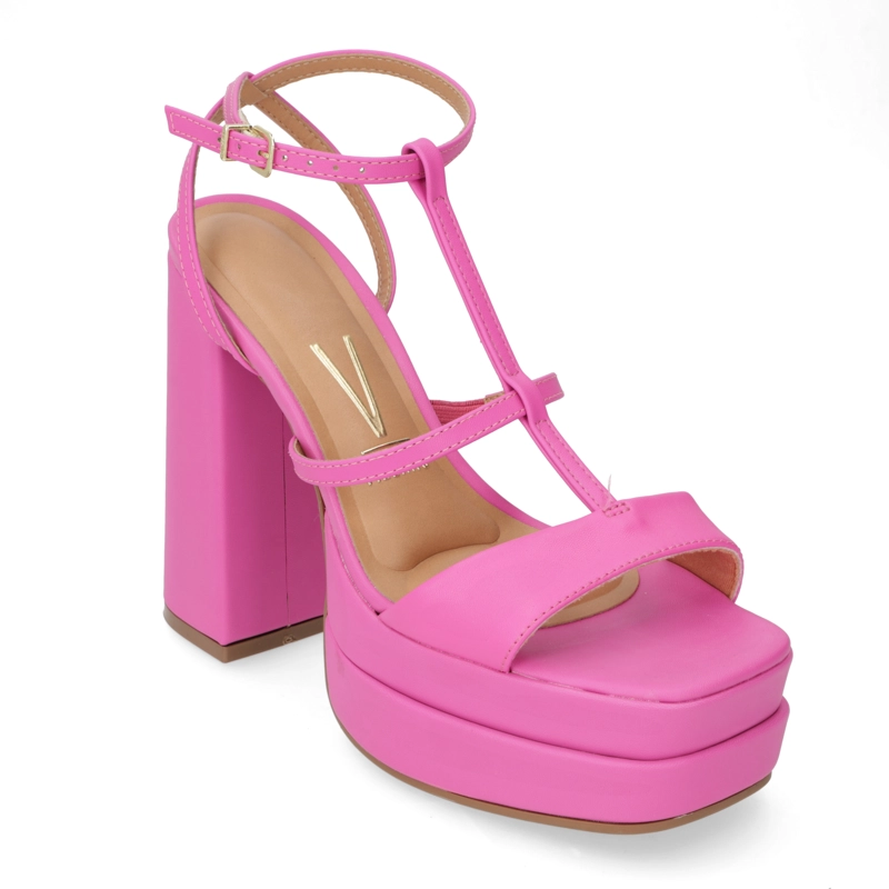 SANDALIA PLATAFORMA VIZZANO ECO CUERO ROSADO - 2