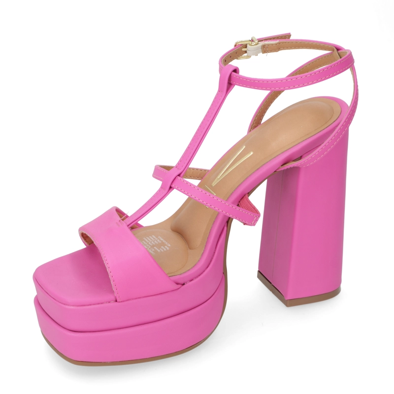 SANDALIA PLATAFORMA VIZZANO ECO CUERO ROSADO - 3