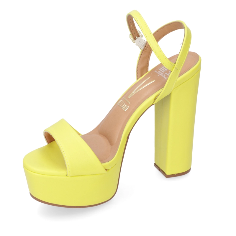 SANDALIA PLATAFORMA VIZZANO ECO CUERO AMARILLO - 3