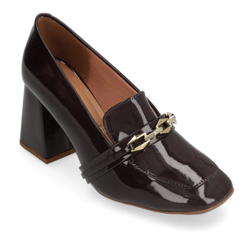 ZAPATO TACO ANCHO VIZZANO CACAO - 2