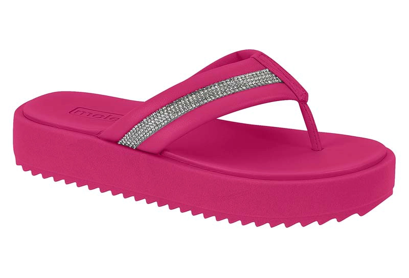 SANDALIA PLANA MUJER MOLECA FUCSIA - 6