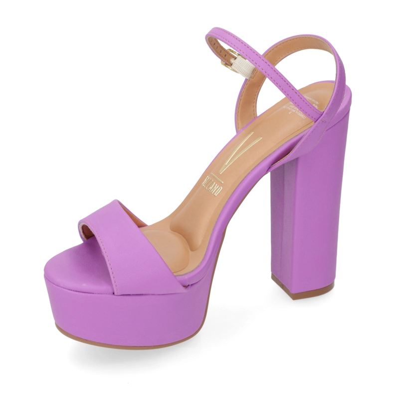 SANDALIA PLATAFORMA VIZZANO ECO CUERO MORADO - 3