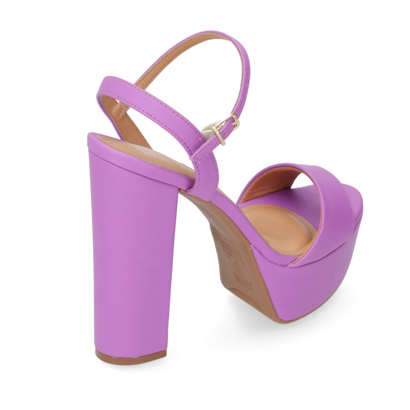 SANDALIA PLATAFORMA VIZZANO ECO CUERO MORADO - 4