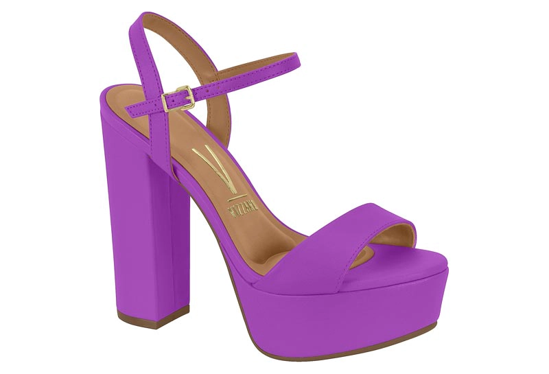 SANDALIA PLATAFORMA VIZZANO ECO CUERO MORADO - 7