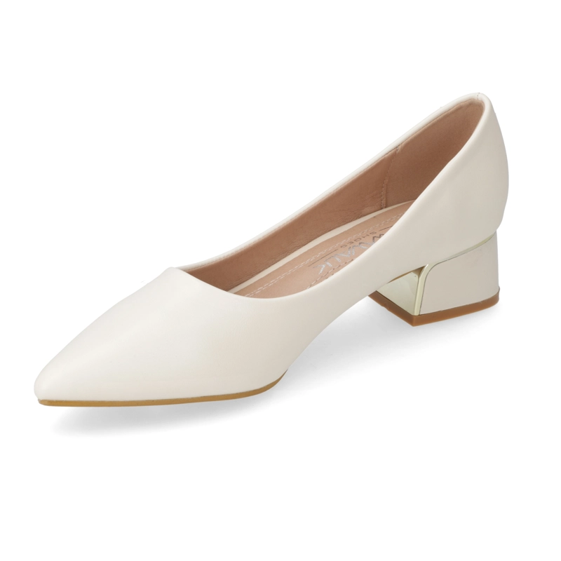 ZAPATO TACO ANCHO NEW WALK BLANCO - 3