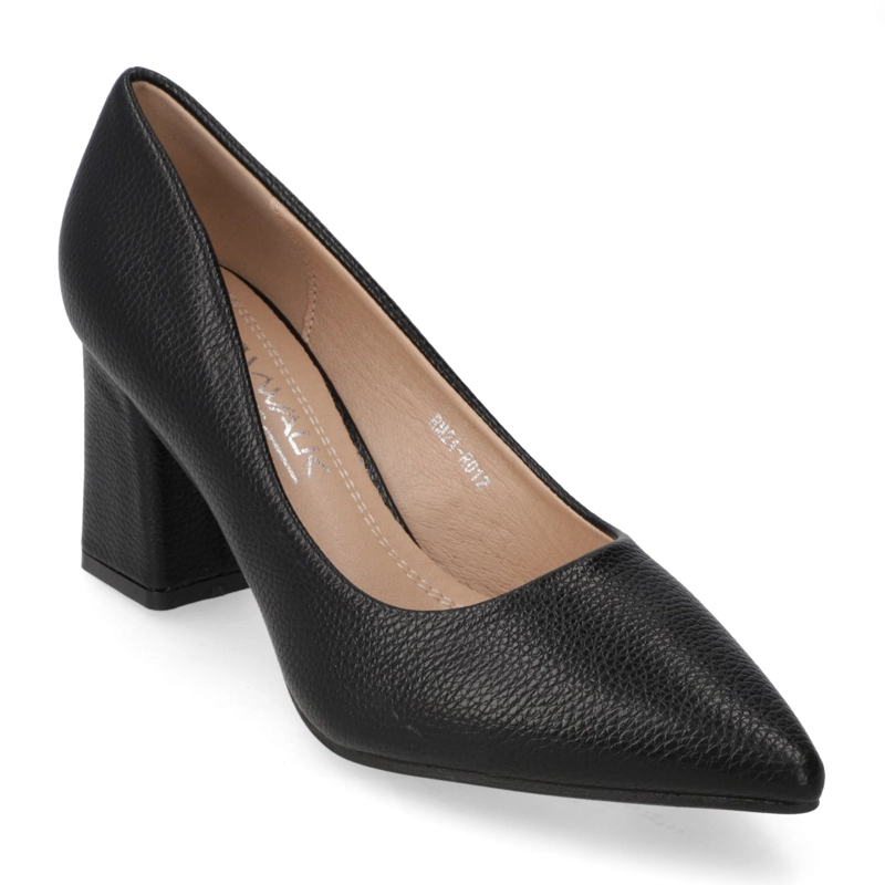 ZAPATO TACO ANCHO NEGRO - 1