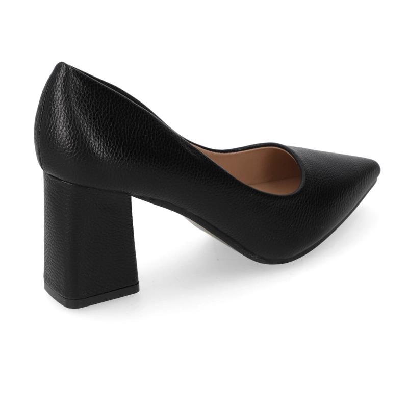 ZAPATO TACO ANCHO NEGRO - 4