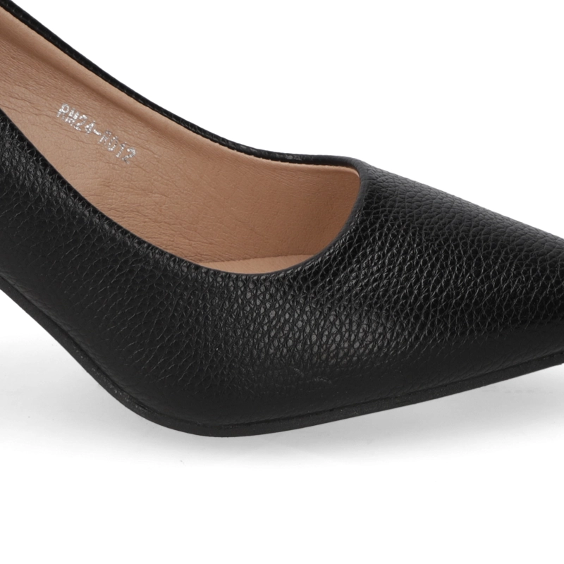 ZAPATO TACO ANCHO NEGRO - 5