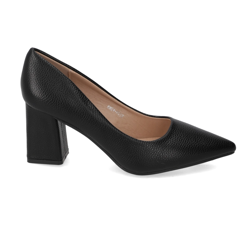 ZAPATO TACO ANCHO NEGRO - 6