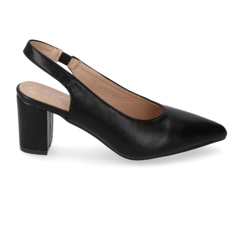 TACO ANCHO SLINGBACK NEGRO - 6