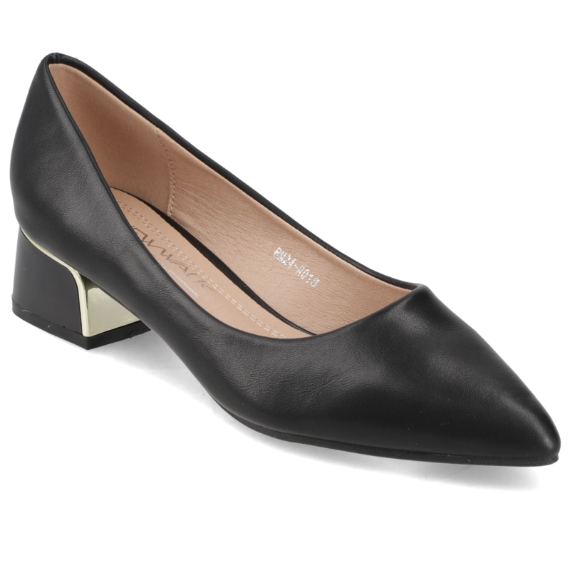 ZAPATO TACO NEGRO NEW WALK - 1