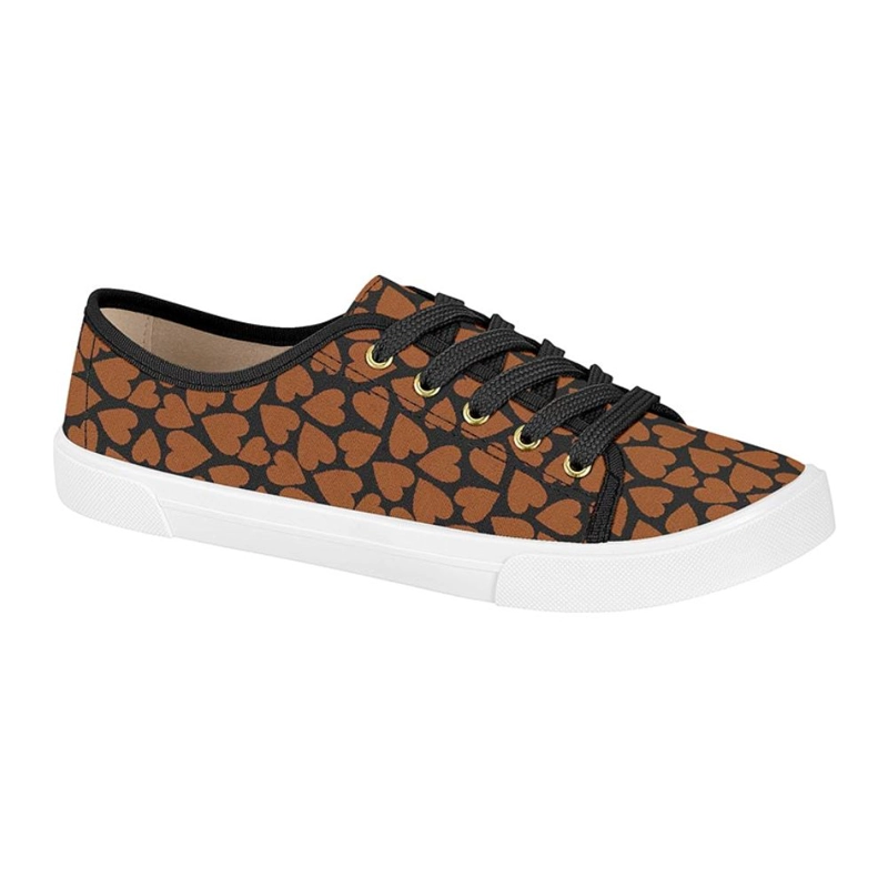 ZAPATILLA MOLECA CAMEL NEGRO - 1