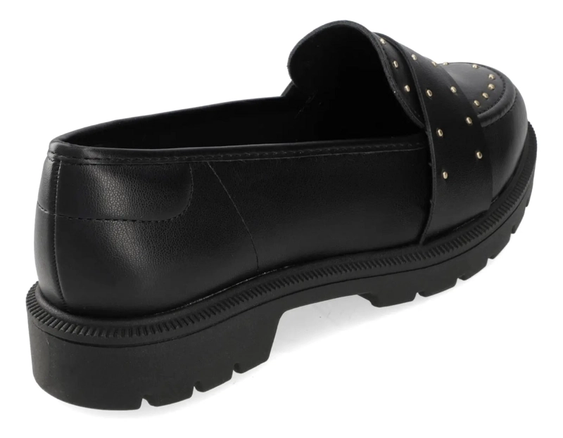 MOCASINES NEGROS CON TACHAS BEIRA RIO - 4