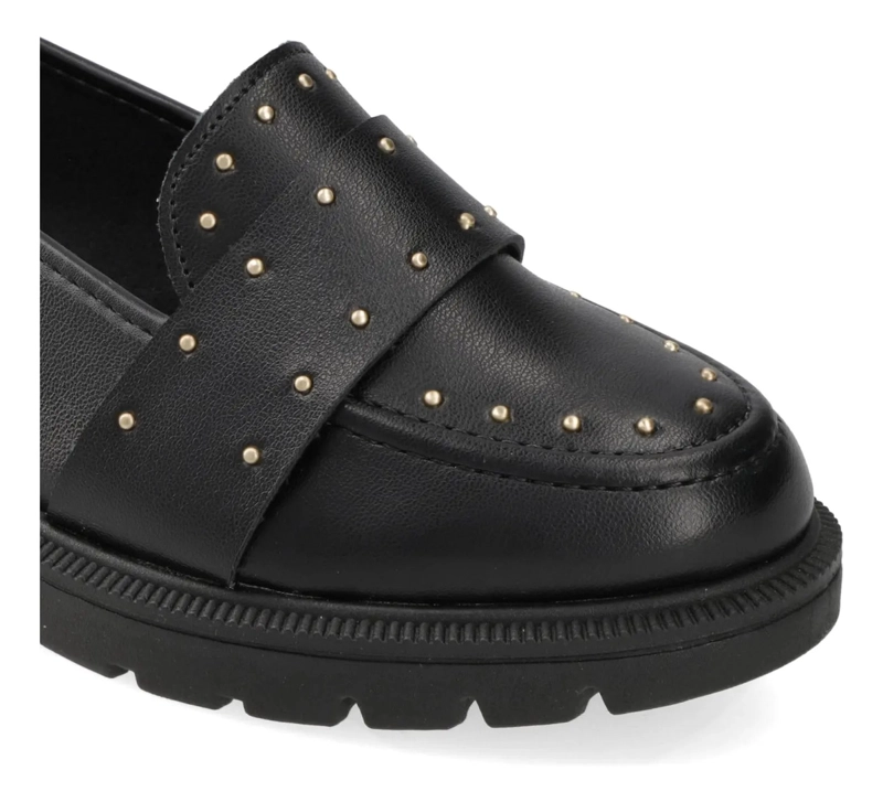 MOCASINES NEGROS CON TACHAS BEIRA RIO - 5