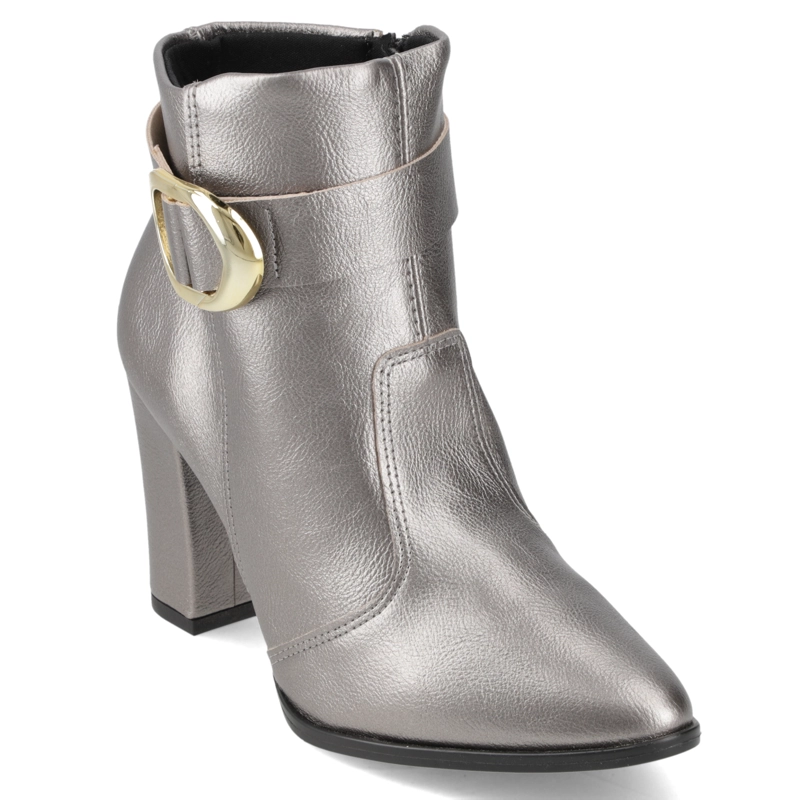BOTIN BEIRA RIO METALIZADOS PLATEADO - 1