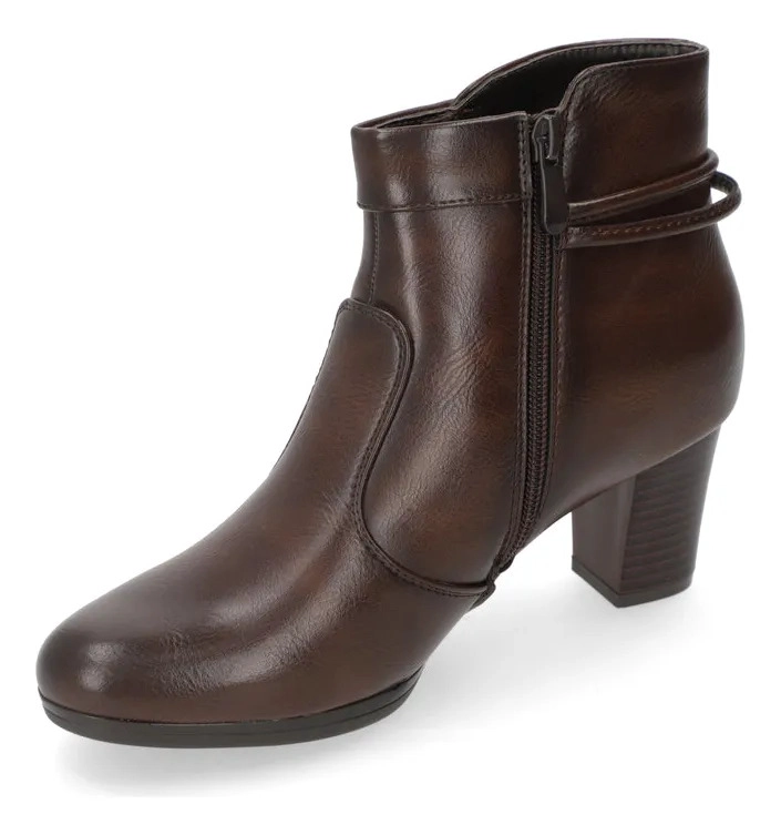 BOTIN MUJER TACO ANCHO CAFE  DORETTE - 3