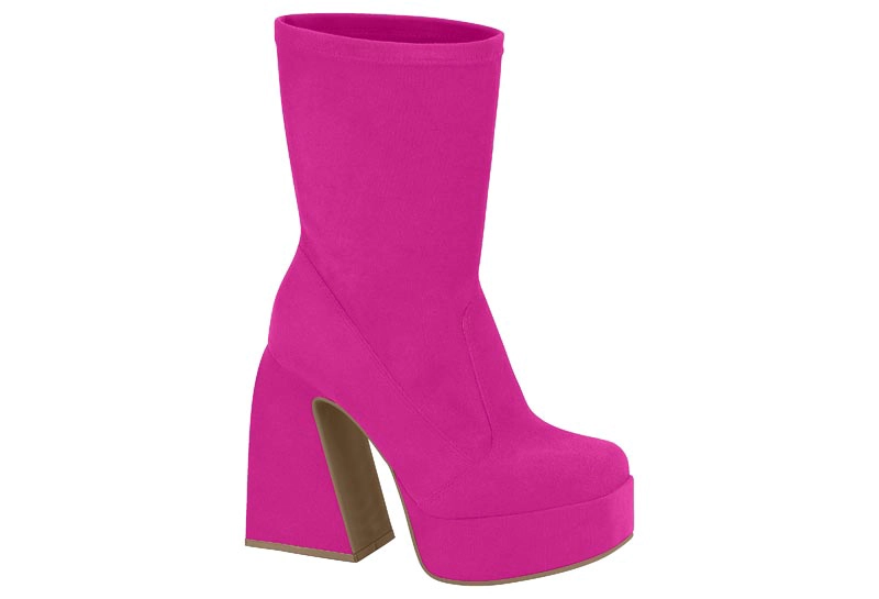 BOTIN VIZZANO TACO ANCHO 10 CM FUCSIA - 3