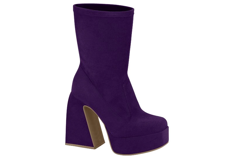 BOTIN VIZZANO TACO ANCHO 10 CM VIOLETA - 3