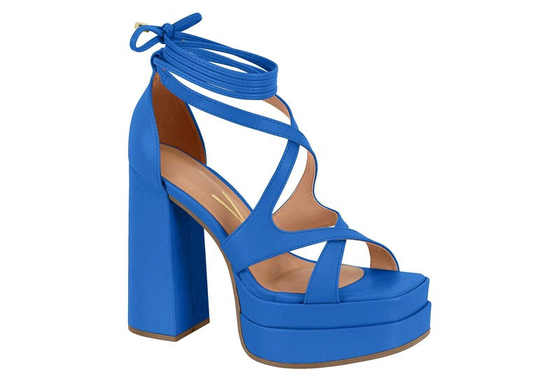 SANDALIA PLATAFORMA VIZZANO ECO CUERO AZUL - 3