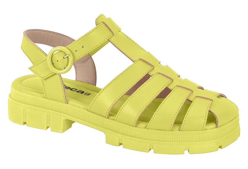 SANDALIA PLANA MUJER MOLECA AMARILLO - 3