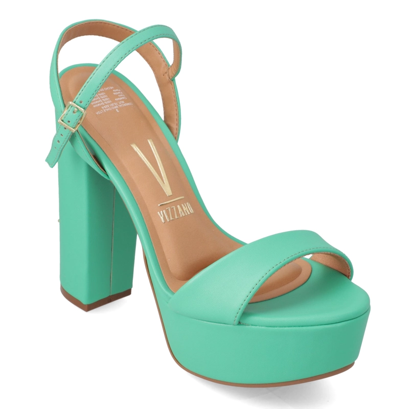 SANDALIA PLATAFORMA VIZZANO ECO CUERO VERDE - 1