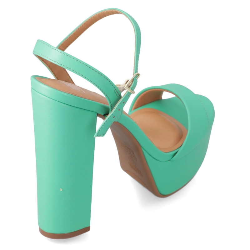 SANDALIA PLATAFORMA VIZZANO ECO CUERO VERDE - 4
