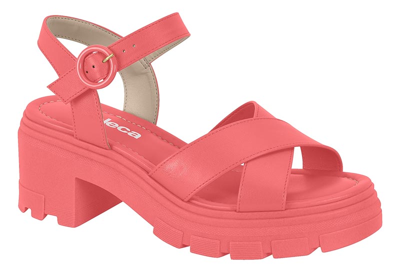 SANDALIA TACO MUJER MOLECA CORAL - 3