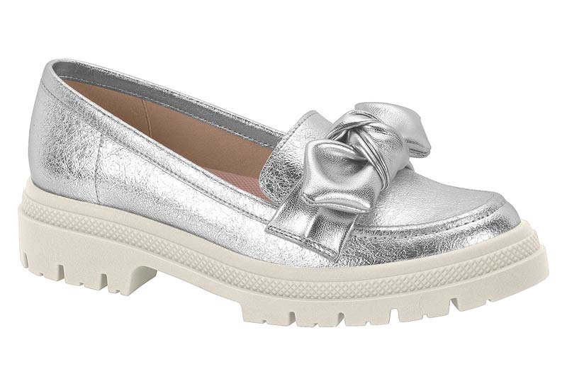 MOCASIN MOLECA METALIZADOS PLATEADO - 1