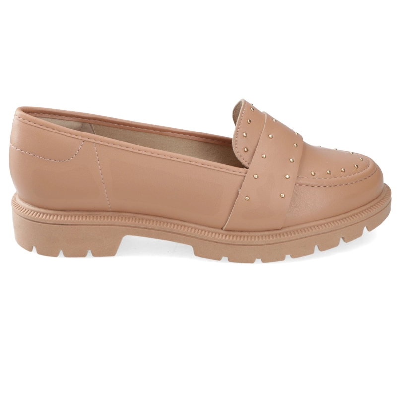 MOCASINES NUDE CON TACHAS BEIRA RIO - 3