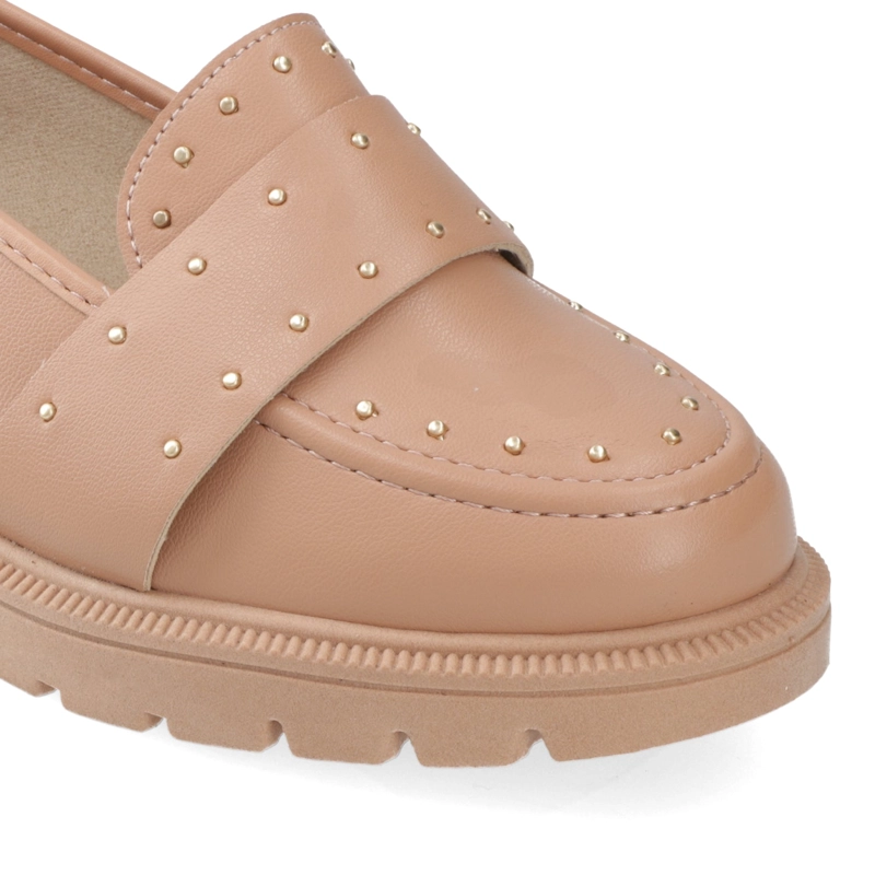 MOCASINES NUDE CON TACHAS BEIRA RIO - 6
