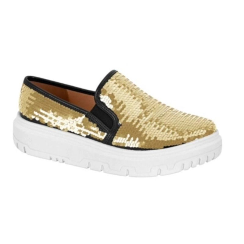 ZAPATILLA VIZZANO DORADO LENTEJUELAS - 1