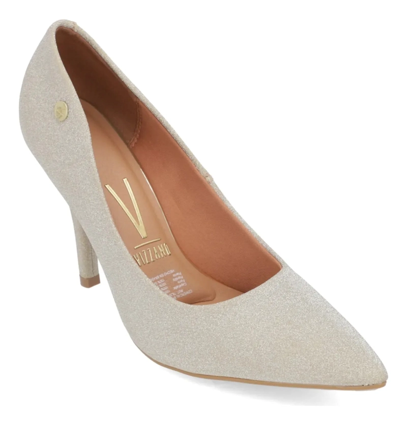 STILETTO TACO AGUJA PLATEADO GLITTER VIZZANO MUJER - 1