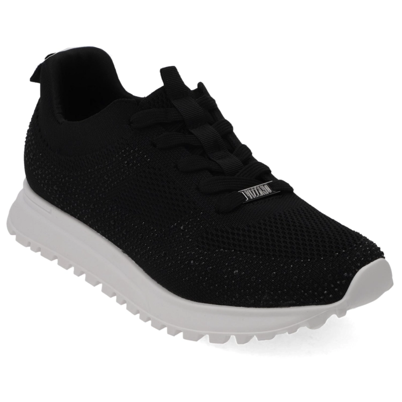 ZAPATILLA NEGRA CRISTALES VIZZANO - 1