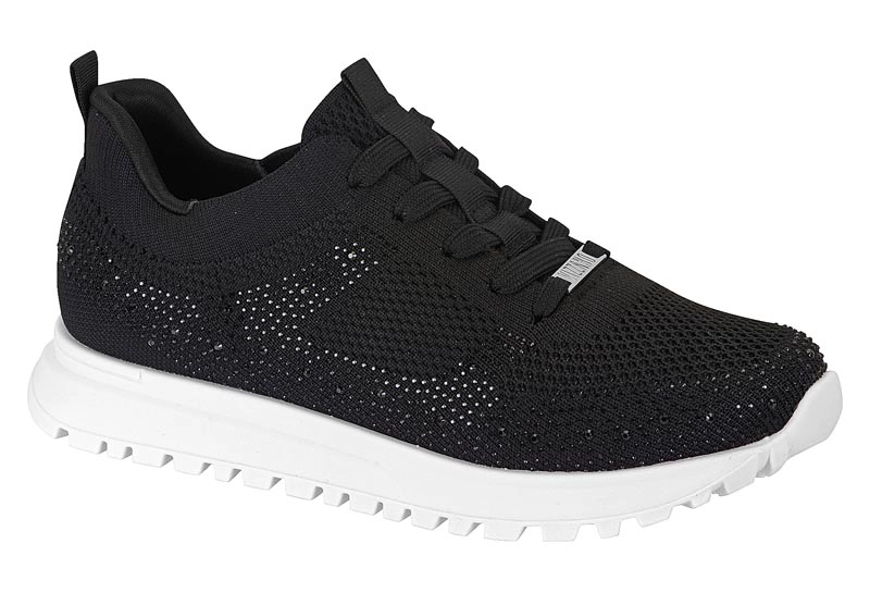 ZAPATILLA NEGRA CRISTALES VIZZANO - 3