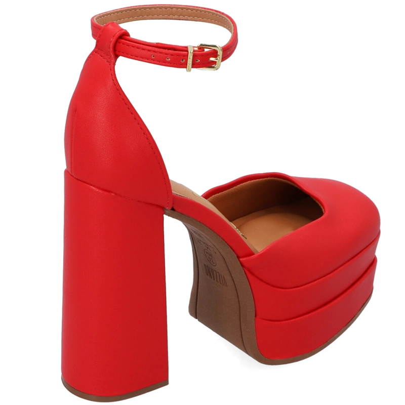 MAXI PLATAFORMA ECO CUERO ROJO - 3