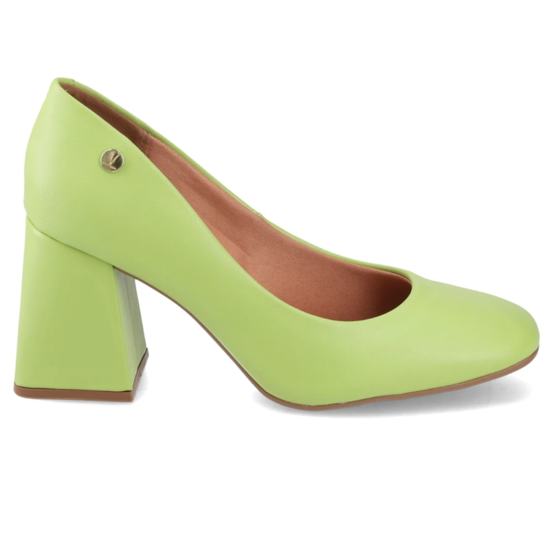 TACONES MUJER VIZZANO ECO CUERO VERDE ANCHO 10 CM - 3