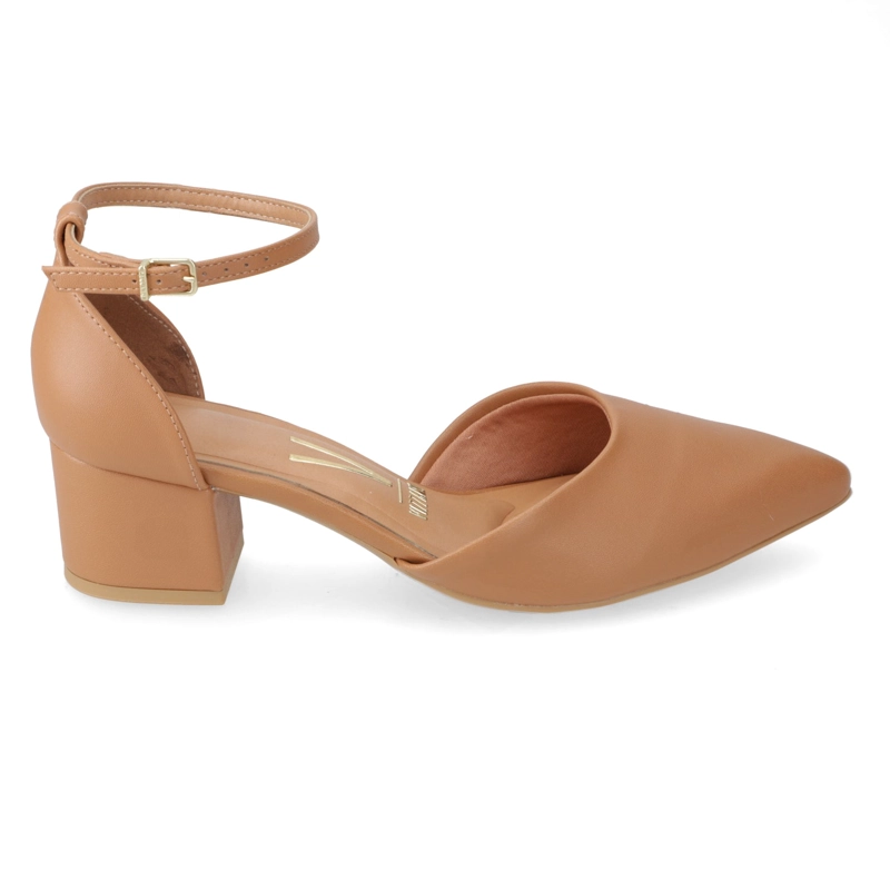 ZAPATO TACO ANCHO VIZZANO CAMEL - 3