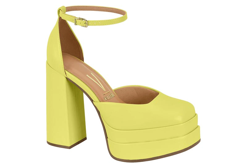 MAXI PLATAFORMA ECO CUERO AMARILLO - 7
