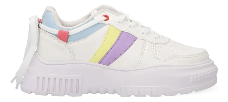 ZAPATILLA PARA MUJER ULTRA CONFORT BLANCO A6460-BR - BKR - 1