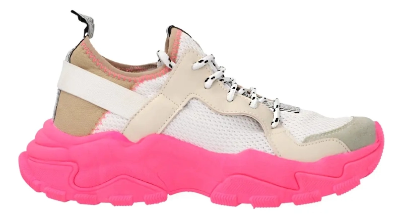 ZAPATILLA PARA MUJER  CON ROSA A6130-BR - BKR BLANCO - 1