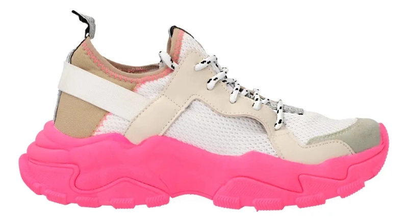 ZAPATILLA PARA MUJER  CON ROSA A6130-BR - BKR BLANCO - 1