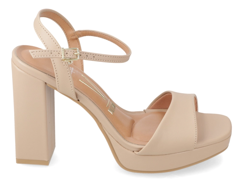SANDALIA FIESTA TACO ANCHO BEIGE VIZZANO MUJER - 2