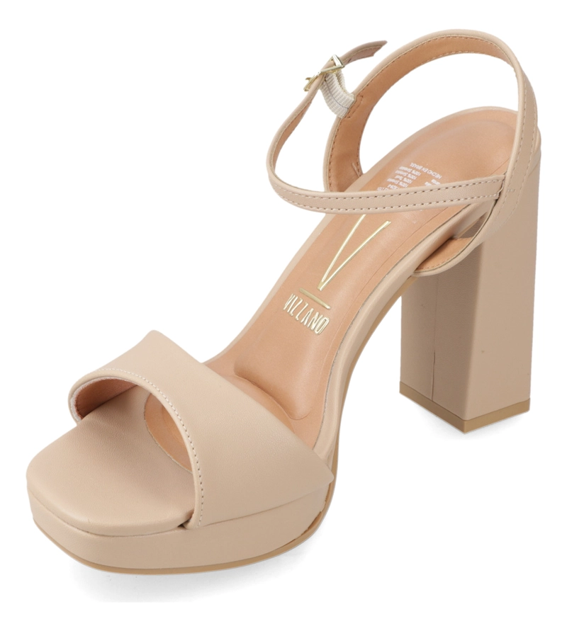 SANDALIA FIESTA TACO ANCHO BEIGE VIZZANO MUJER - 3